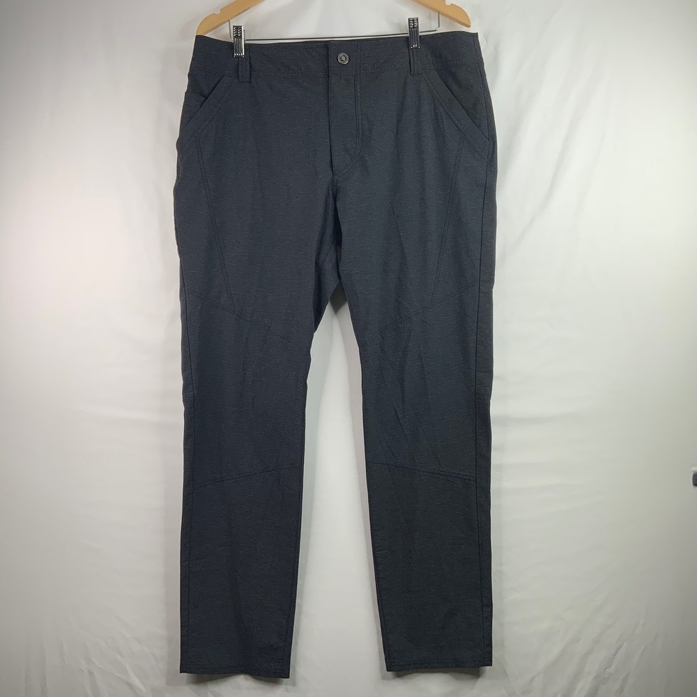 Kuhl Resistor Chino Pants Mens Charcoal Grey Performance Outdoor Hiking Trousers